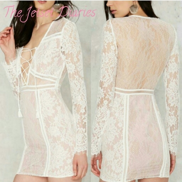 🍒NWT🍒THE JETSET DIARIES SEXY LACEY DRESS - Picture 6 of 8